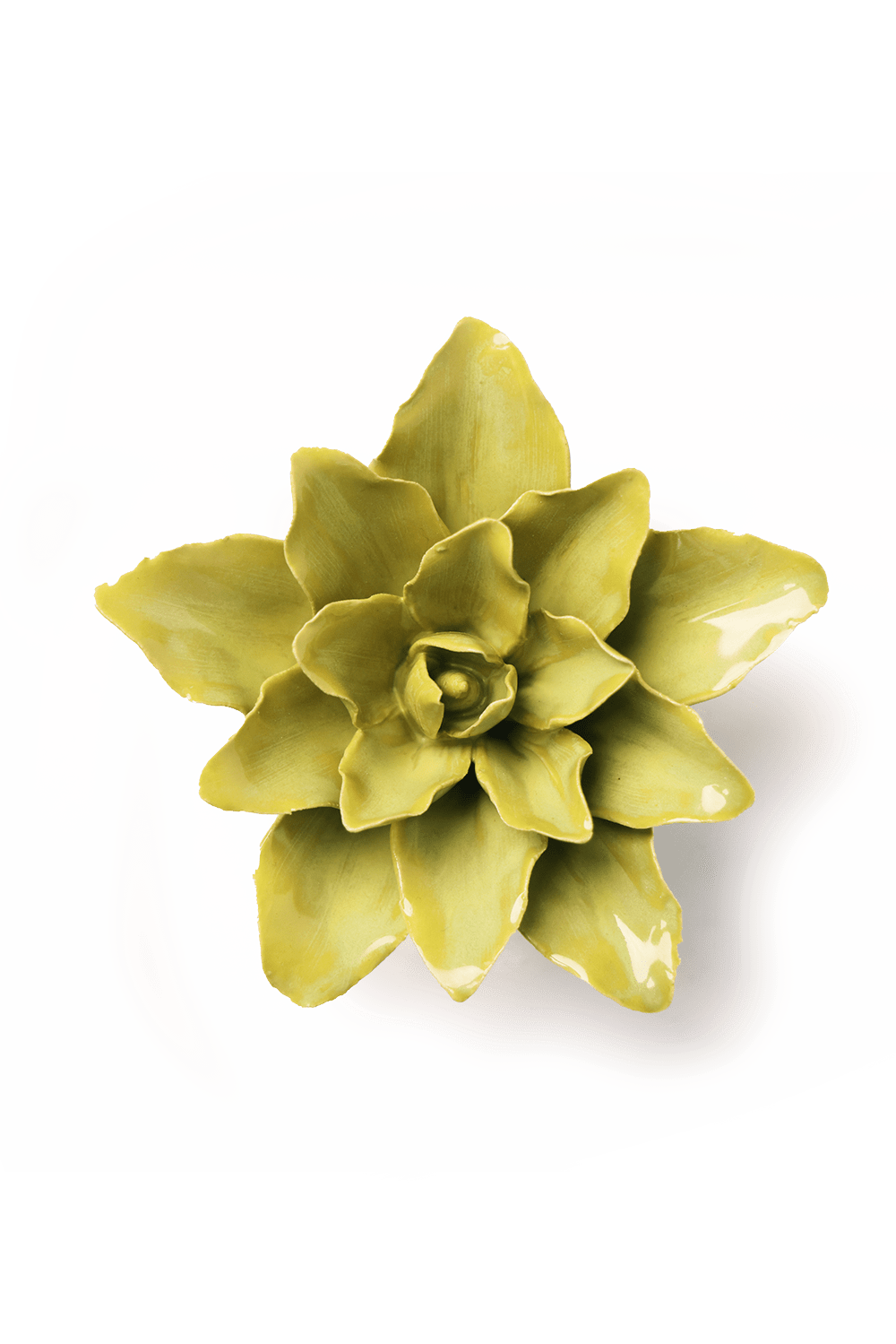 Ceramic Flower Wall Art Chartreuse Tiger Lily