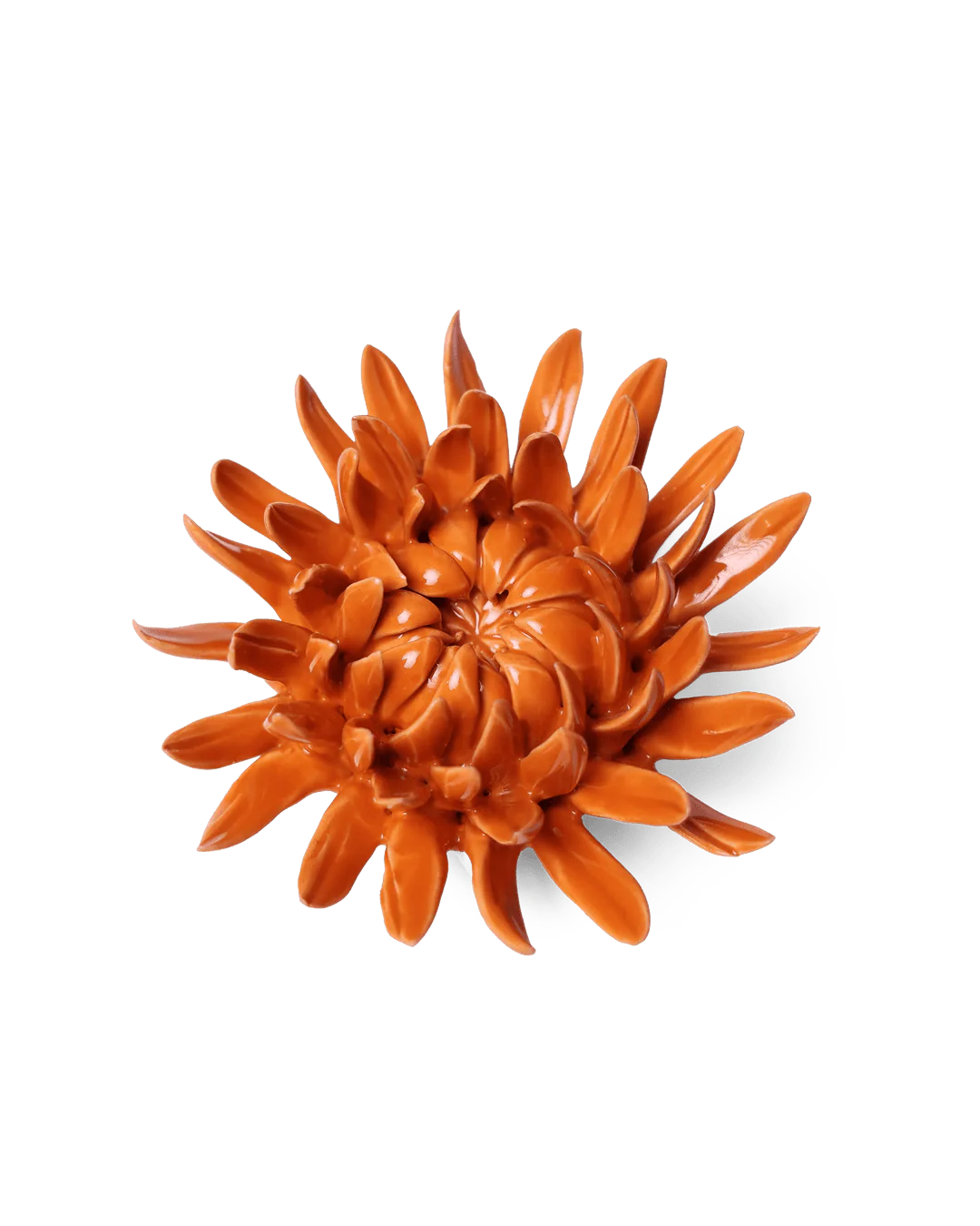 Ceramic Flower Wall Art Orange Sarah Mum