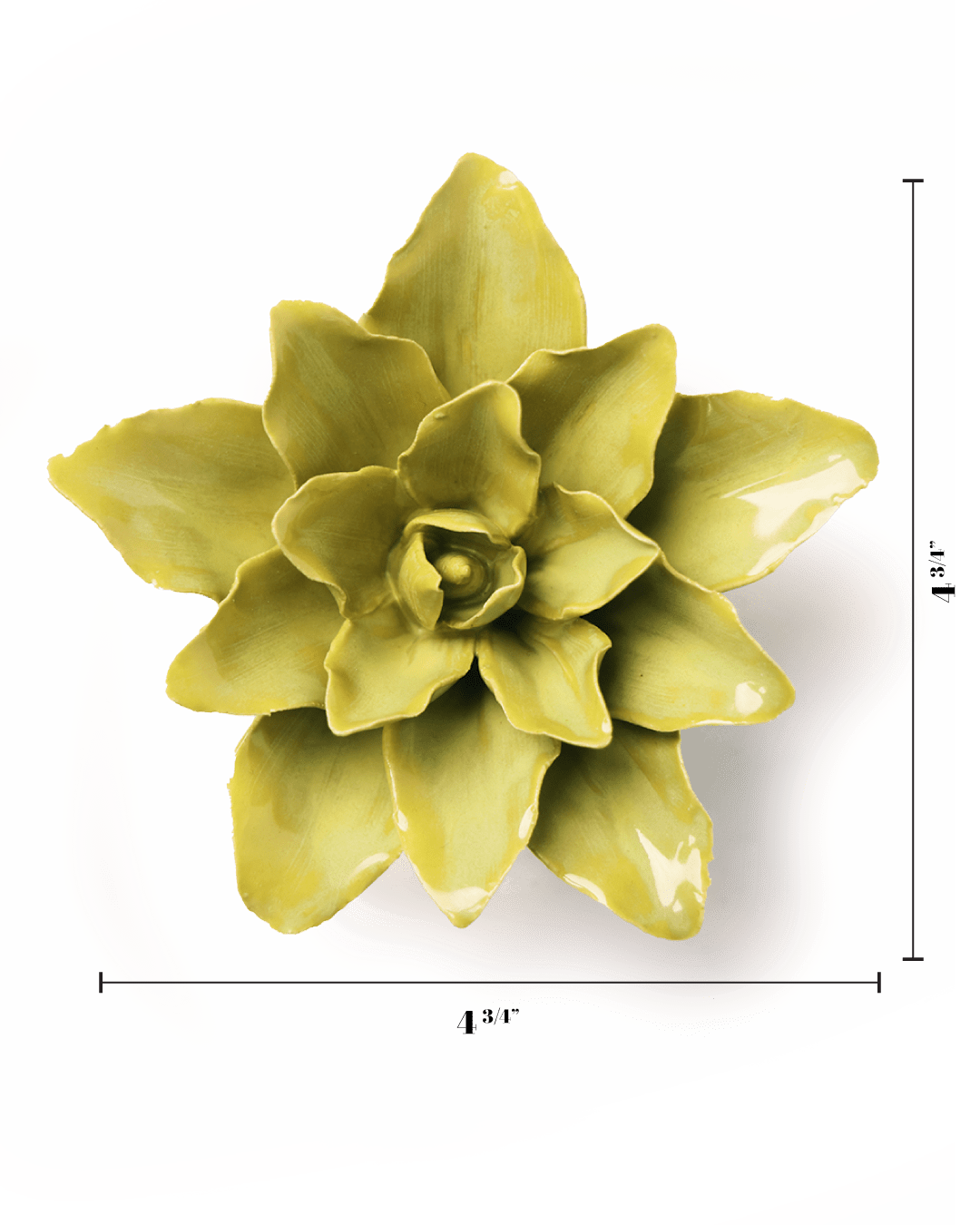 Ceramic Flower Wall Art Chartreuse Tiger Lily