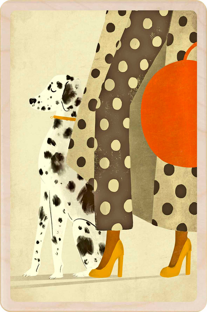 The Wooden Postcard Company - Dalmation Postcard