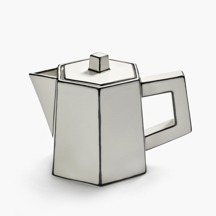 Serax Tea Pot White - Black Carte Blanche