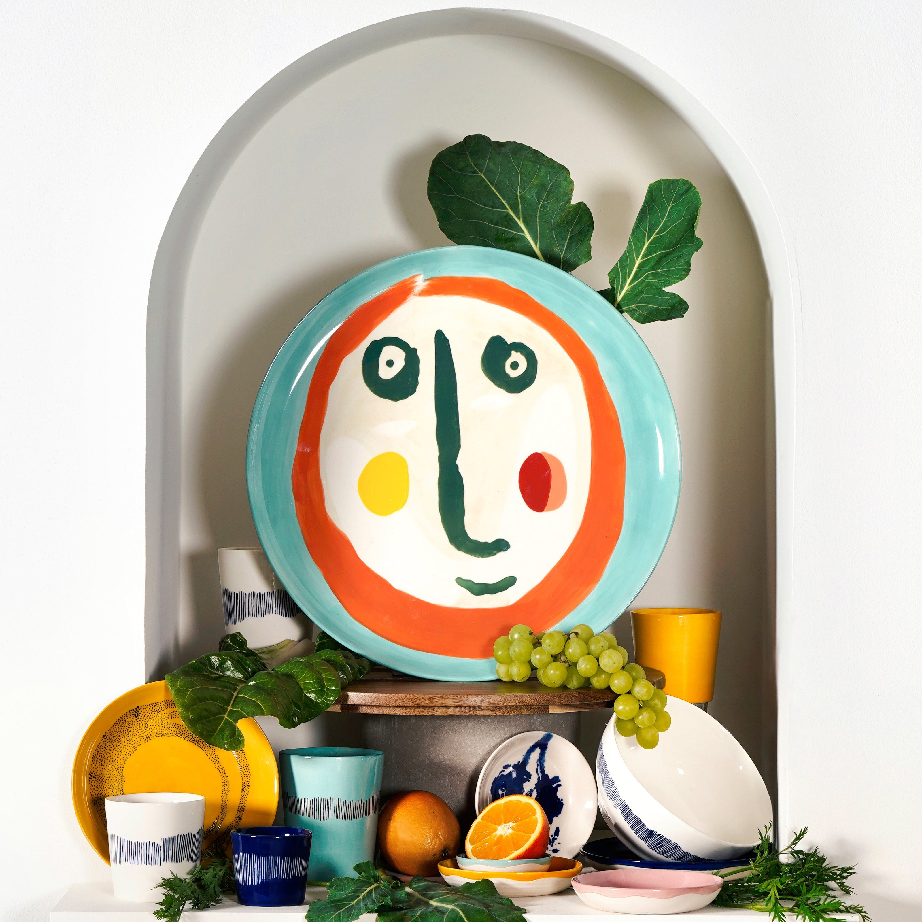 Seax Breakfast Plate with Face 2 Feast by Ottolenghi