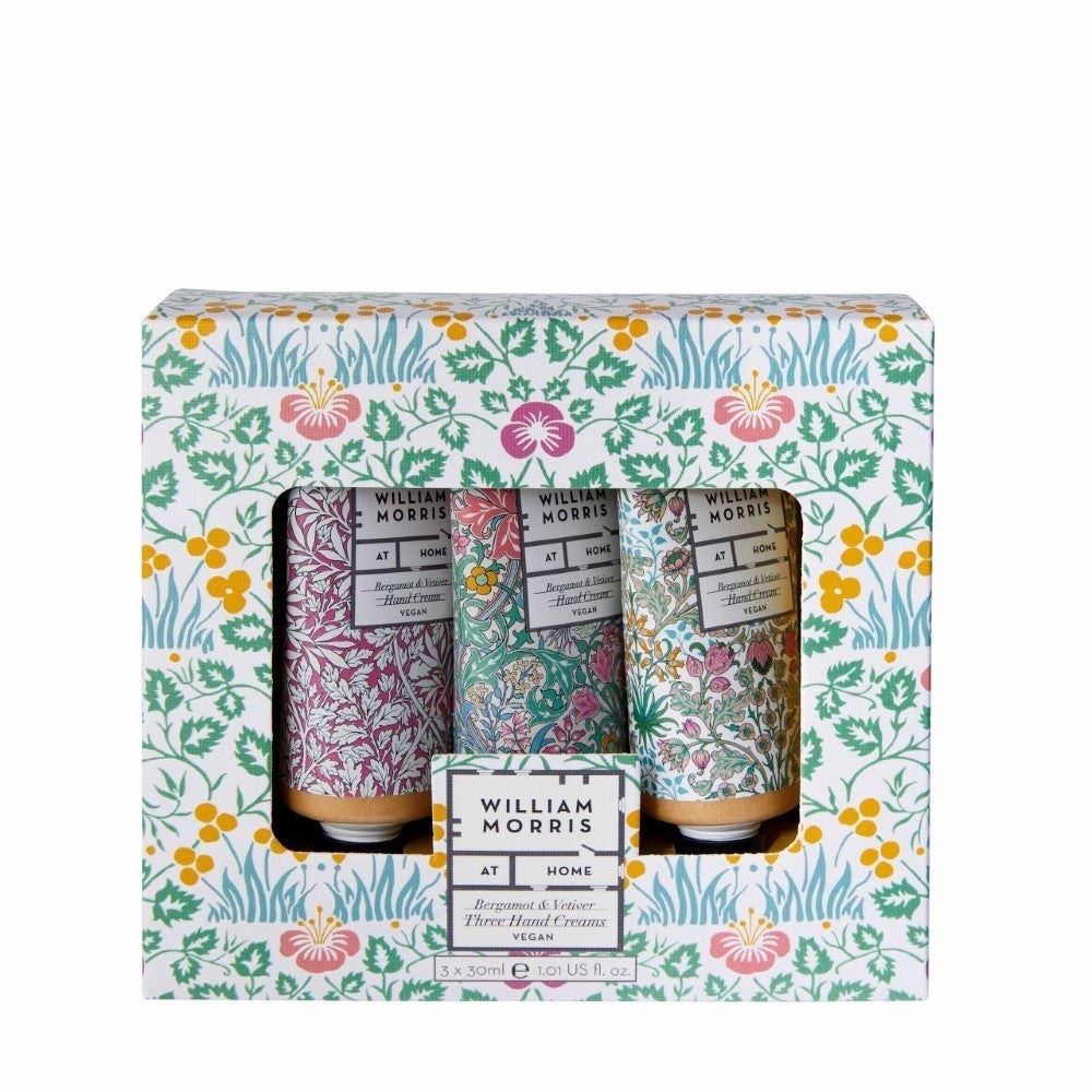 William Morris At Home - Bergamot & Vetiver Hand Cream Trio