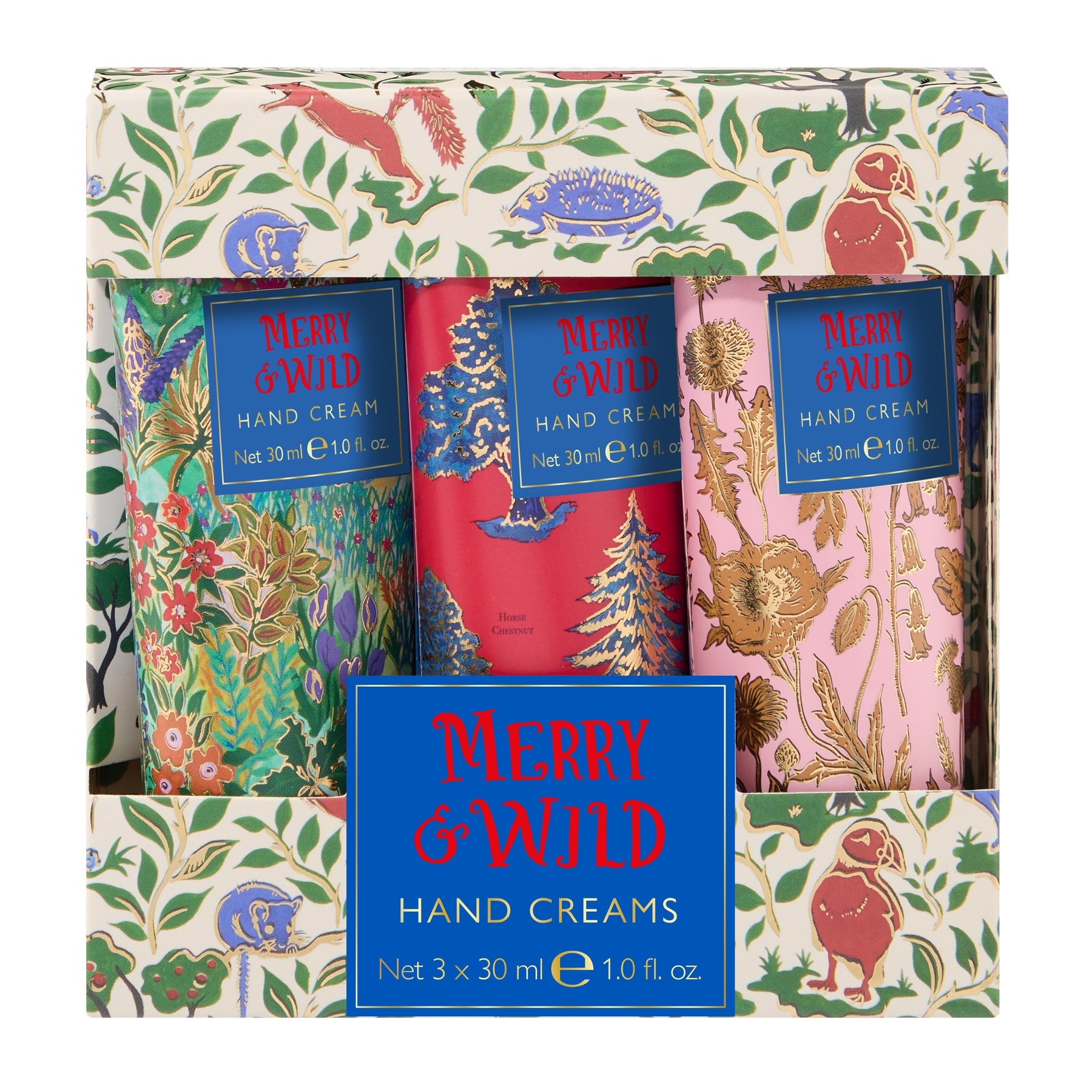 Merry and Wild Hand Creams, 3 x 30ml