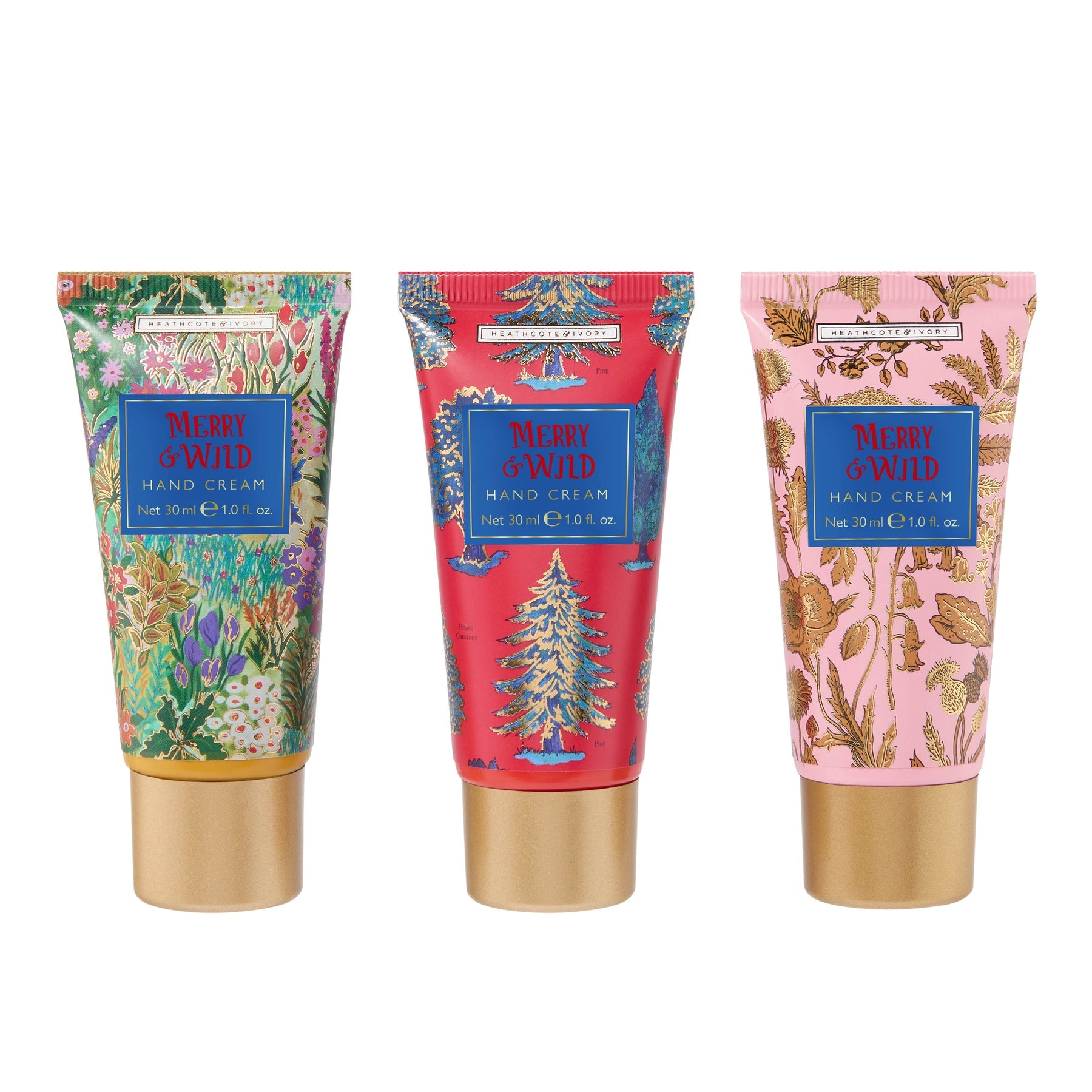 Merry and Wild Hand Creams, 3 x 30ml