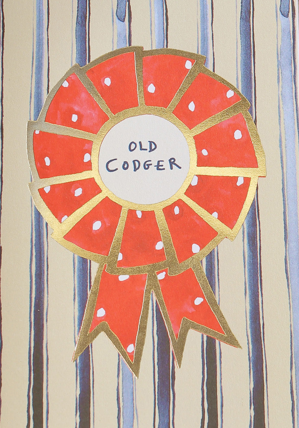 Poet and Painter - Old Codger Rosette Greetings Card