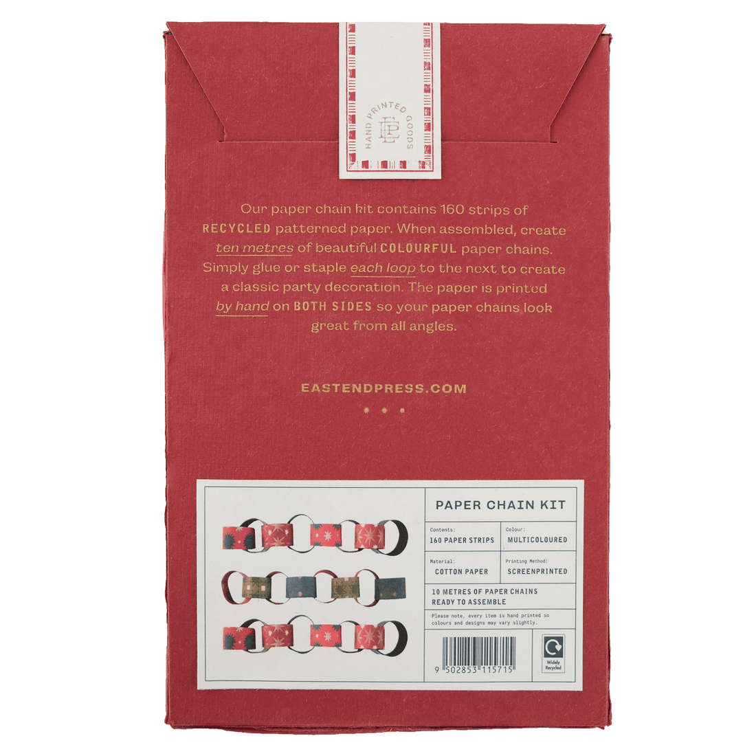 Multicoloured Festive Paper Chain Kit