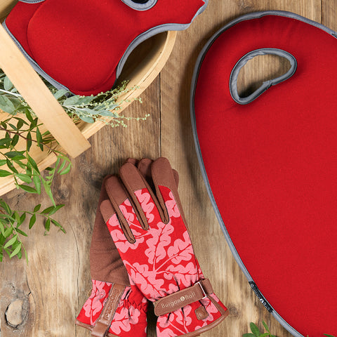 Oak Leaf Poppy - Women's Gardening Gloves S/M
