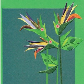 Cinnamon Aitch -Bird of Paradise Flower Card