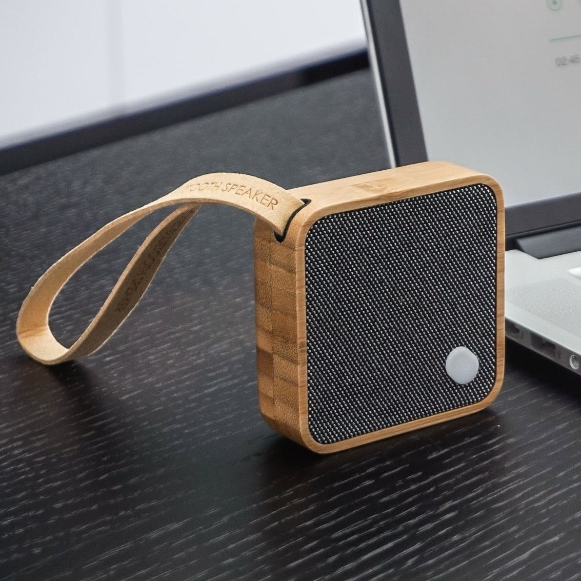 Gingko MI Square Pocket Bluetooth Speaker - Bamboo
