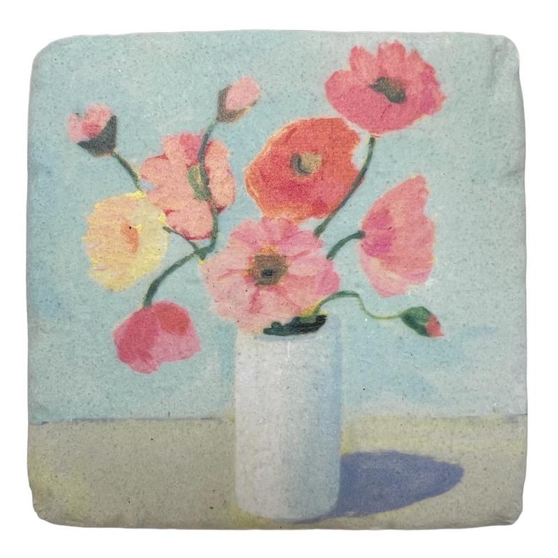 Resin Poppies Vase Design