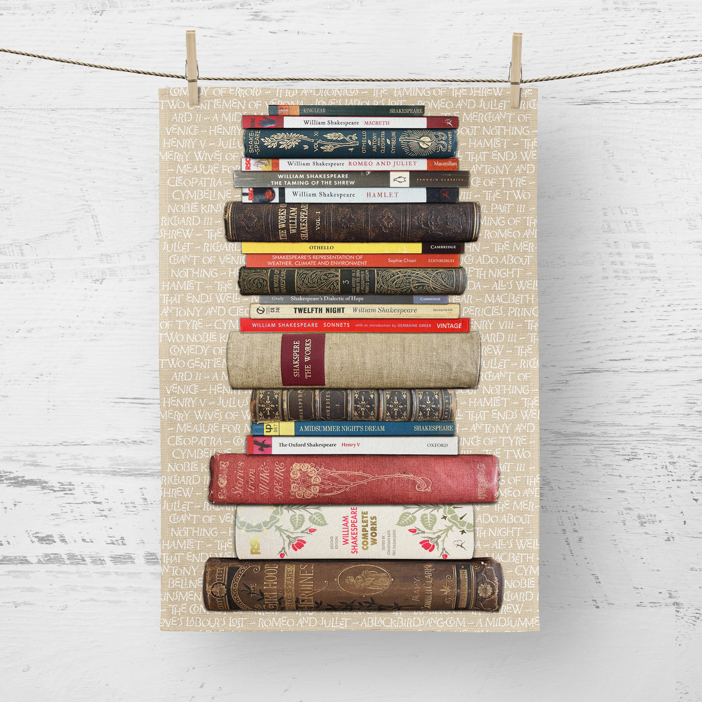 Tea Towel Shakespeare's Plays and Sonnets