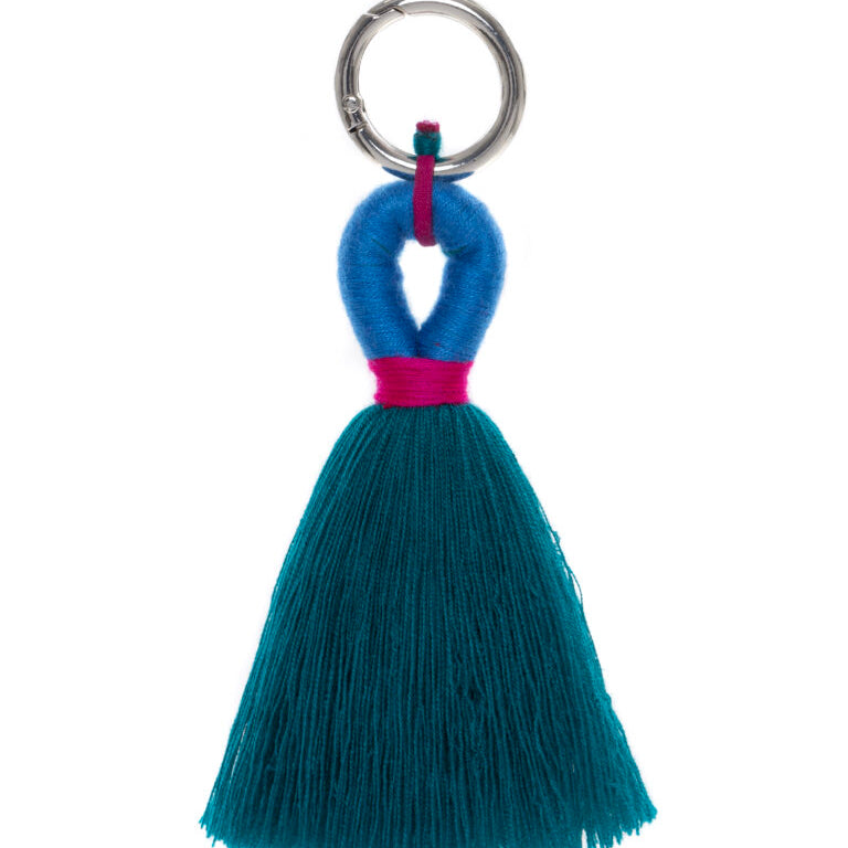 Tassel Bag Charm - Jade Green
