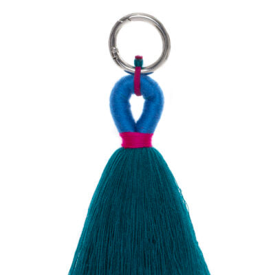 Tassel Bag Charm - Jade Green
