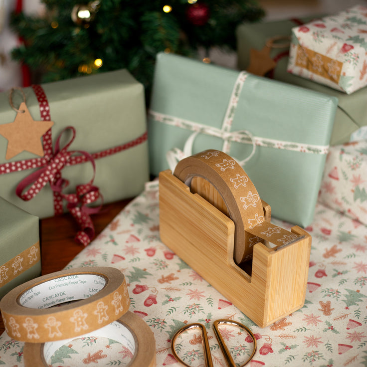Cascayde Paper Tape 50m - Gingerbread Men (24mm wide)