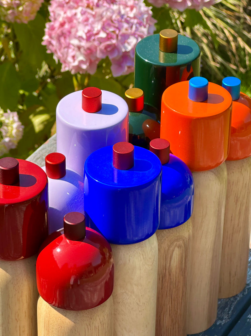 MÆGEN Salt & Pepper Grinder | Orange & Blue