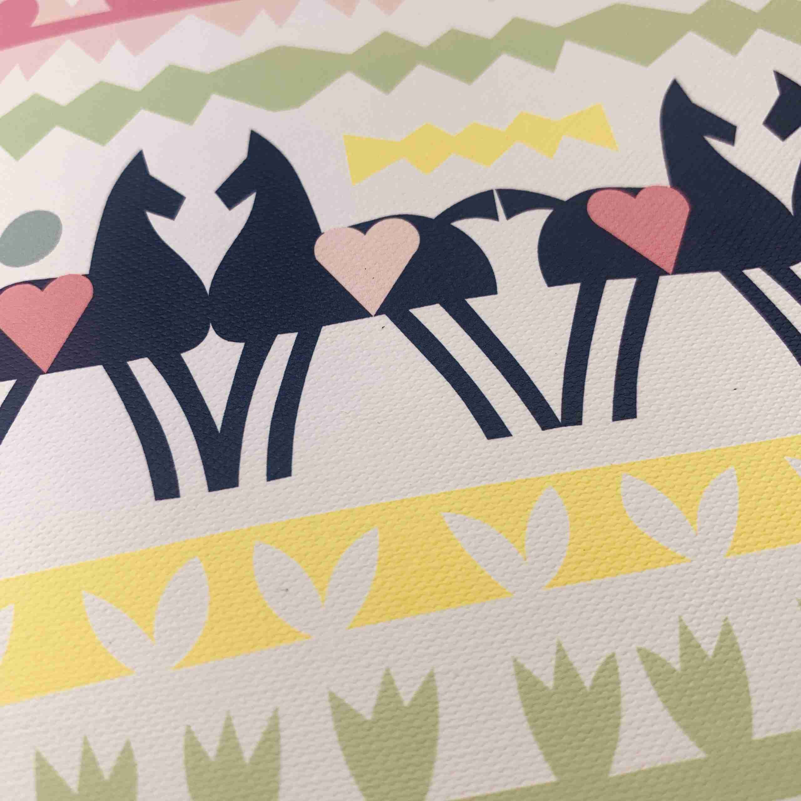 Horses and Hearts Card by Fiona Wilson
