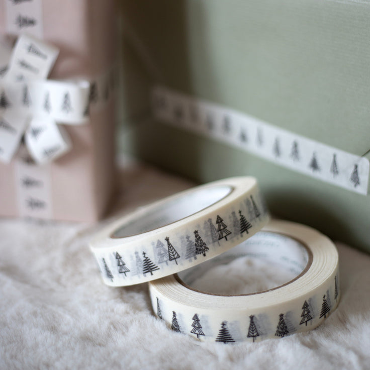 Cascayde Paper Tape 50m - Christmas Forest (24mm wide)