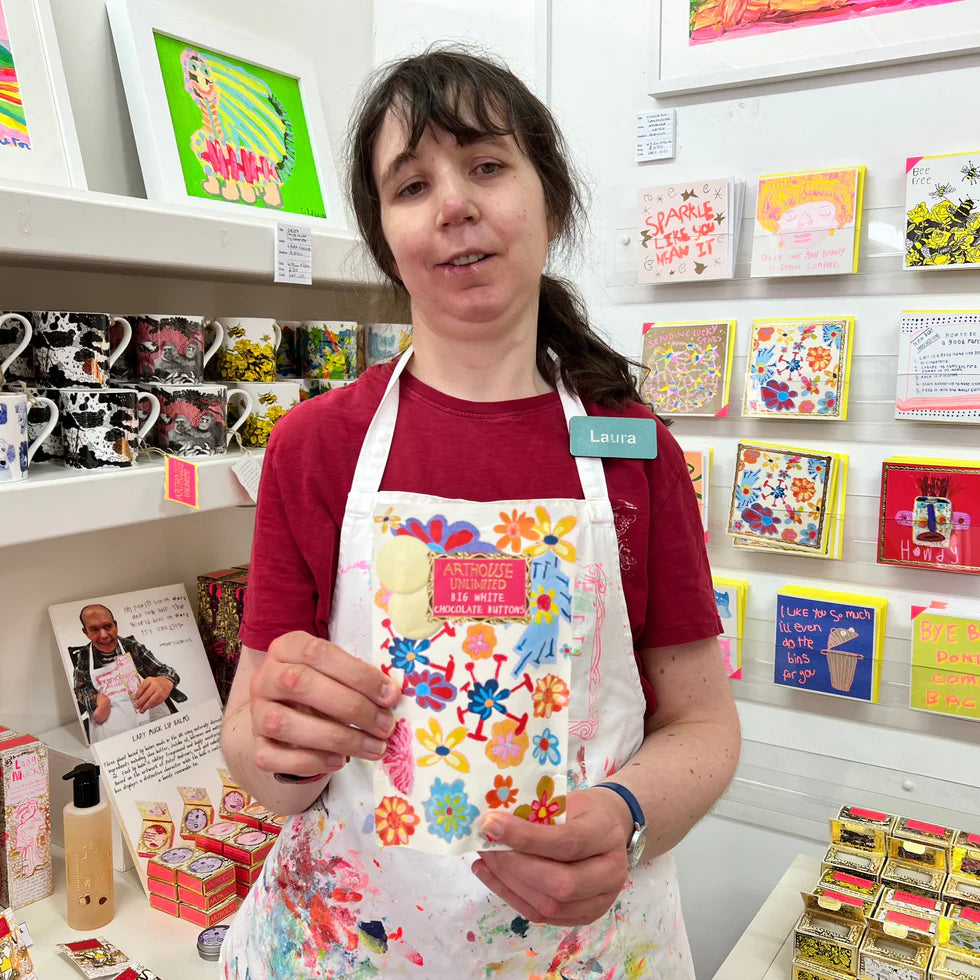 Arthouse Unlimited - Big White Chocolate Buttons