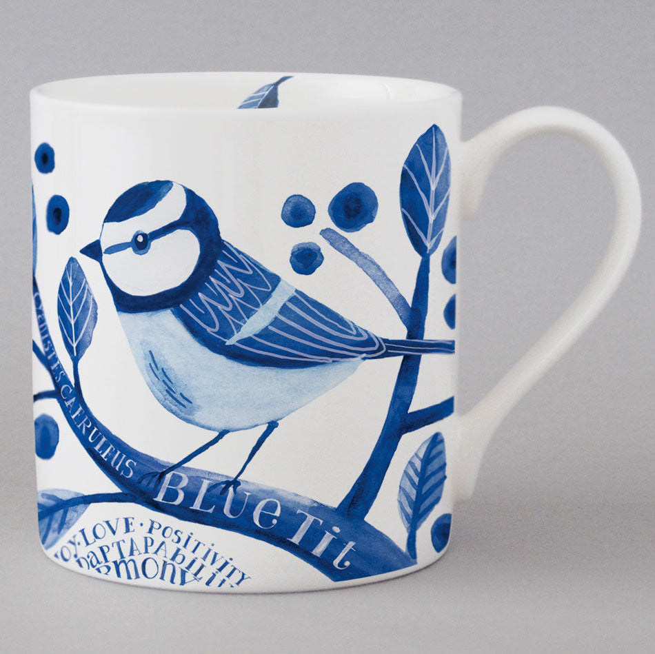 Repeat Repeat -  Indigo Blue Tit Mug