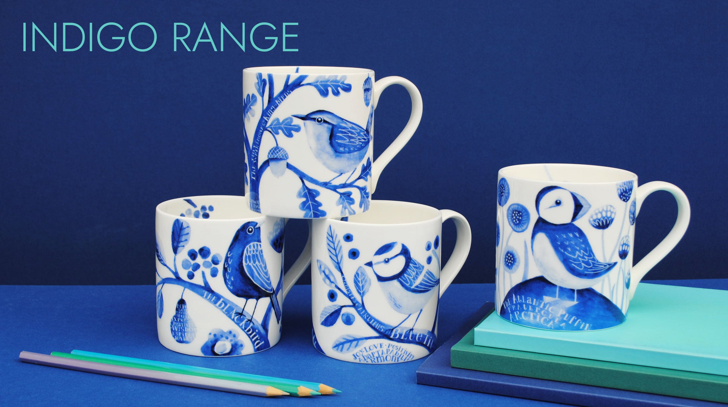 Repeat Repeat -  Indigo Blackbird Mug