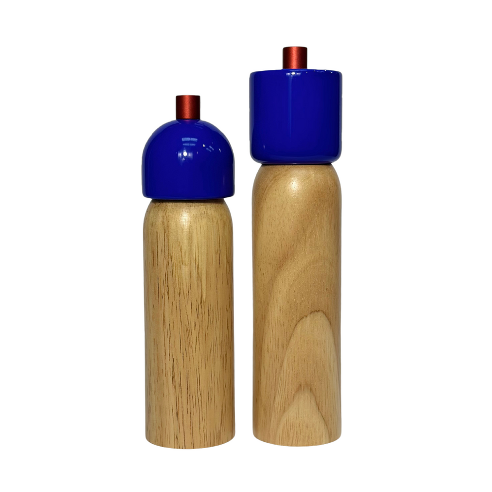 MÆGEN Salt & Pepper Grinder | Navy & Red - Small & Large