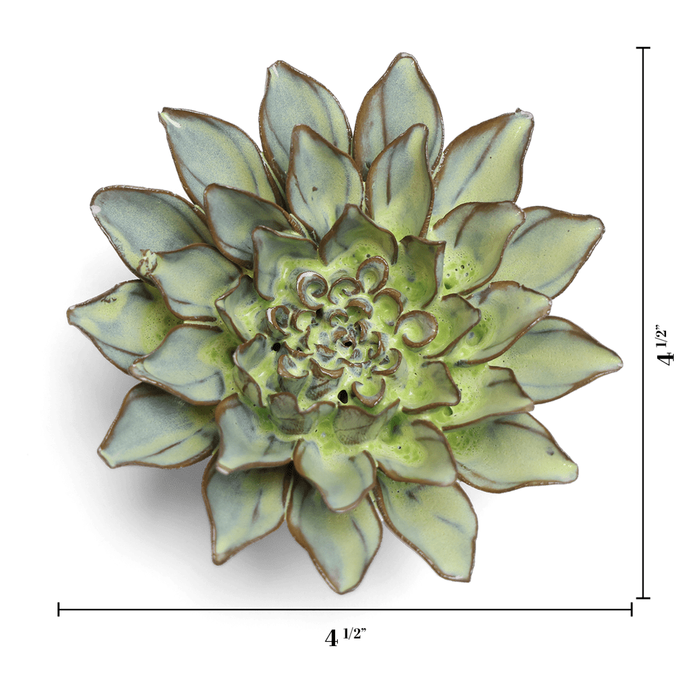 Japan Ceramic Flower Green Aster