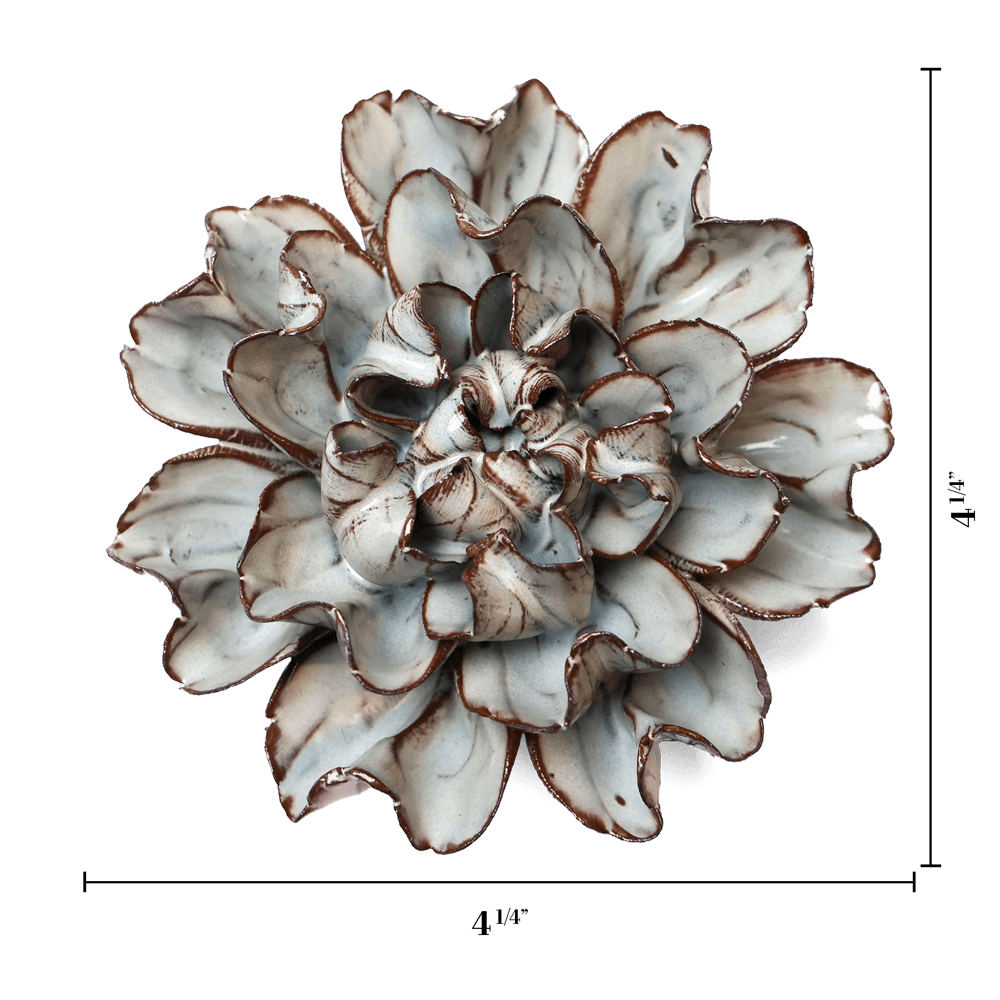Japan Ceramic Flower Chocolate Mint Hibiscus