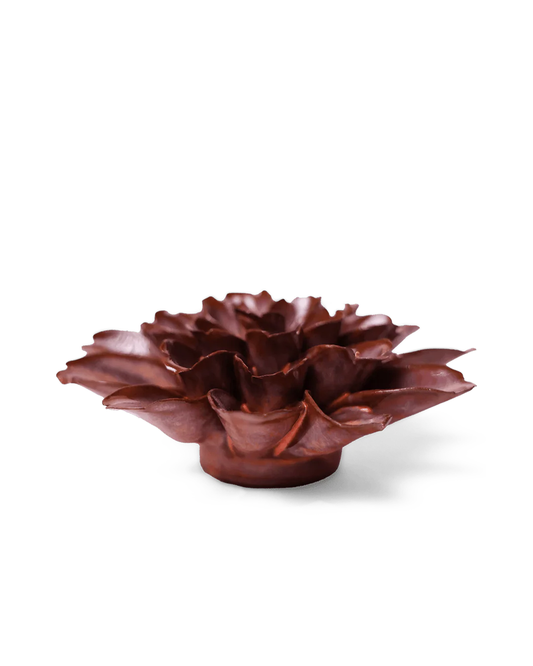 Ceramic Flower Wall Art Peach Mocha Cornflower