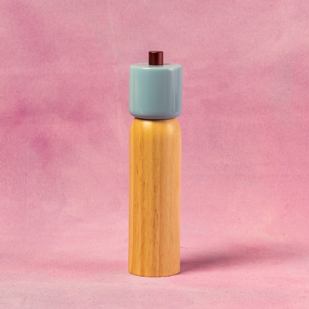 MÆGEN Salt & Pepper Grinder | Sky Blue & Burgundy