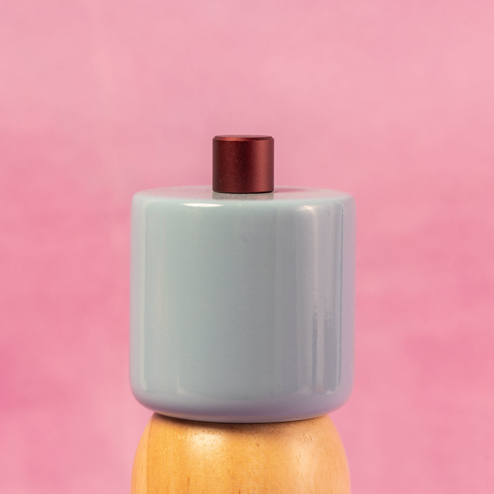 MÆGEN Salt & Pepper Grinder | Sky Blue & Burgundy