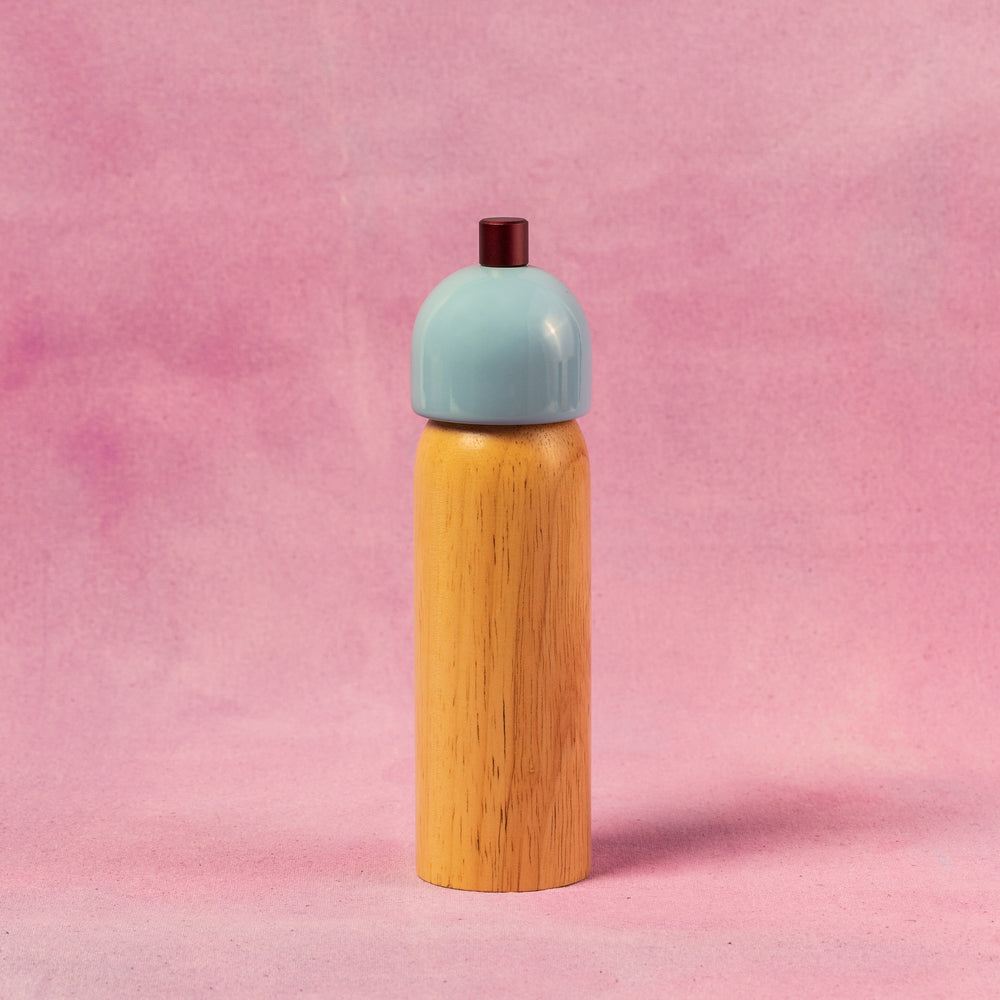 MÆGEN Salt & Pepper Grinder | Sky Blue & Burgundy