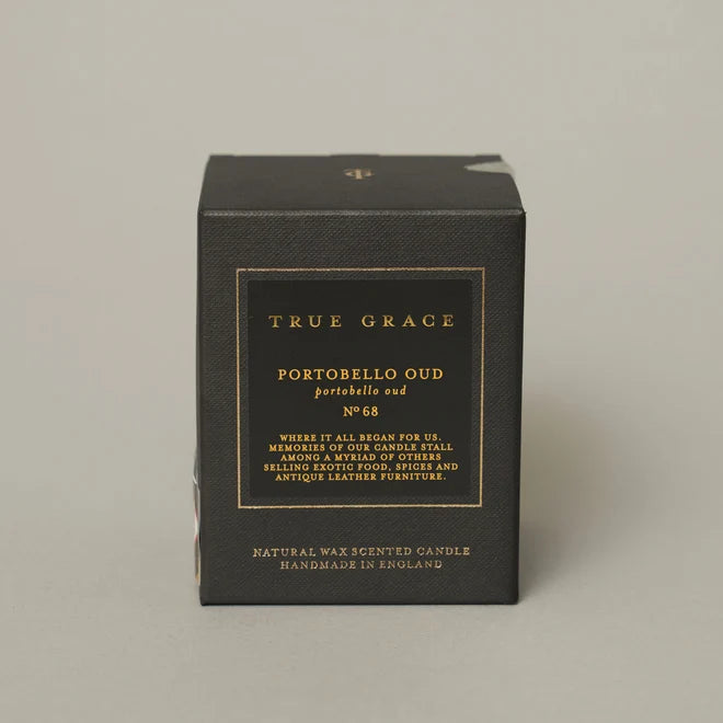 True Grace Classic Scented Candle - Portobello Oud