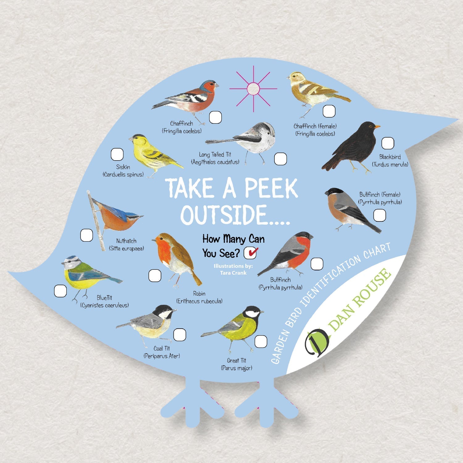 Garden Bird Identity Chart