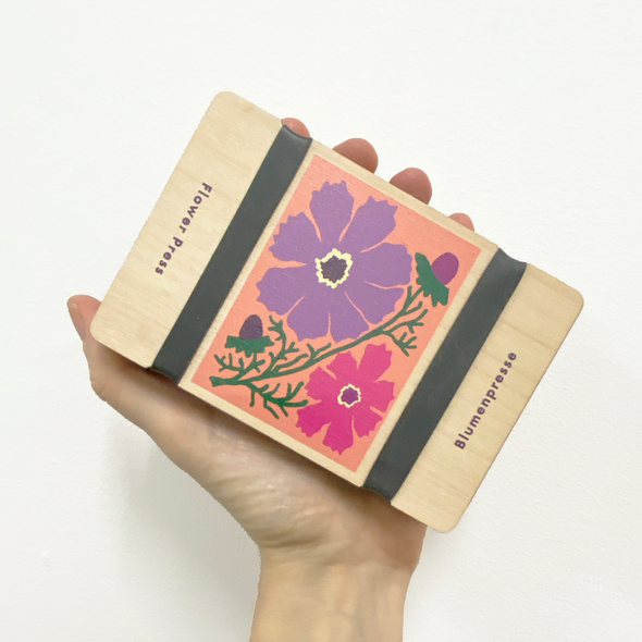 Mini Flower Press with Cosmos Flowers Design