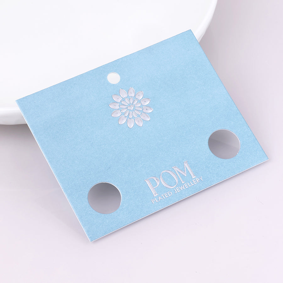 POM - Silver Plated Layered Chain & T-bar Necklace