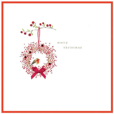 Jolly Robin Wreath Christmas Gift Box