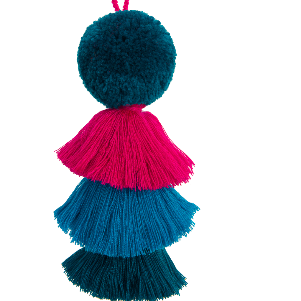 Pom Pom & Trio Tassel Swags - Regal