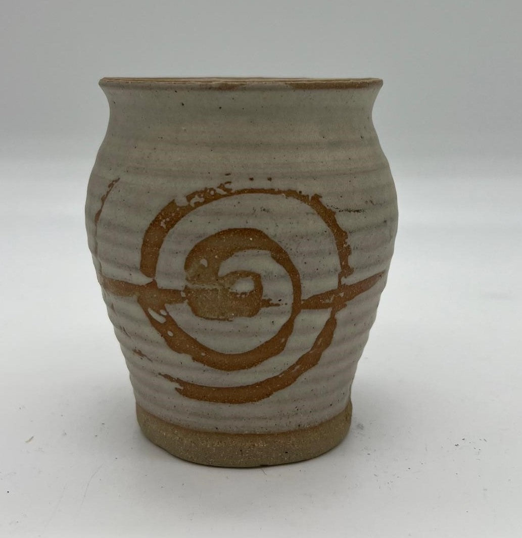 Studio Pottery Spiral Pot