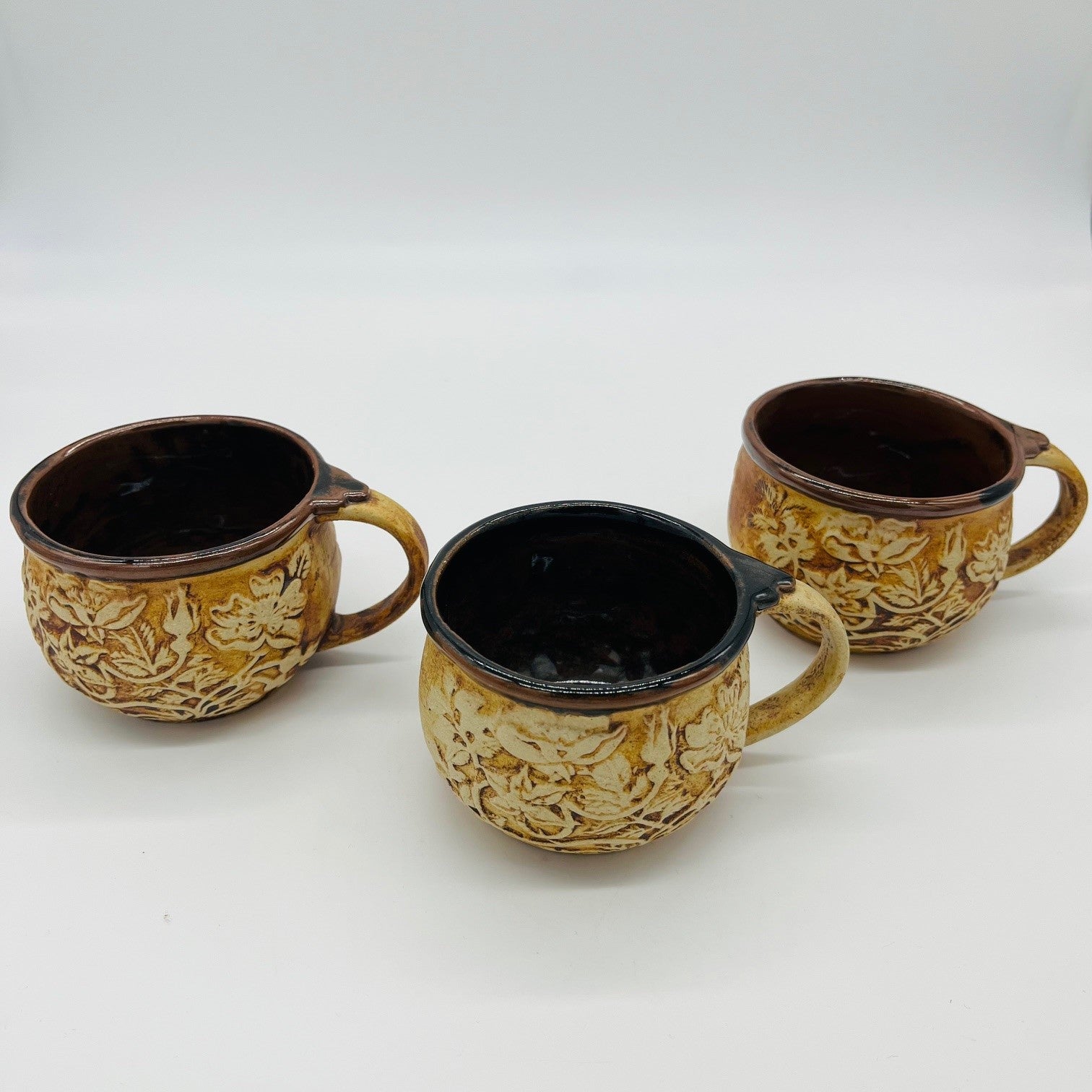 Quantock Pottery Tea Set - Floral Wild Rose