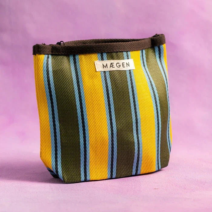 Maegen Pouch: Chocolate, Yellow, Olive