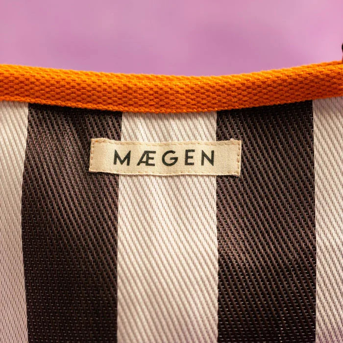 Maegen Pouch: Orange, White, Aubergine
