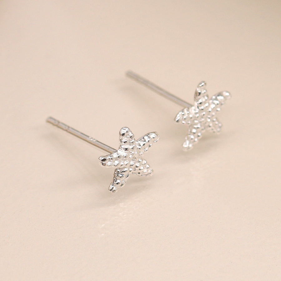 Sterling Silver Mini Starfish Earrings