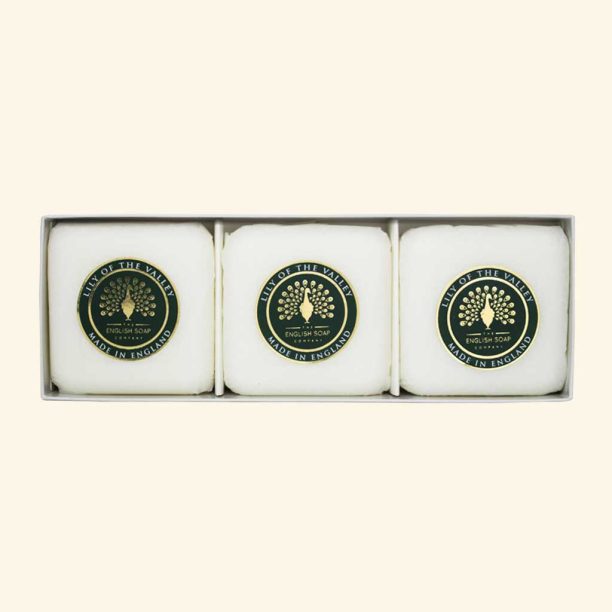 English Soap Company -Triple Soap Gift Box - Lily of the Valley