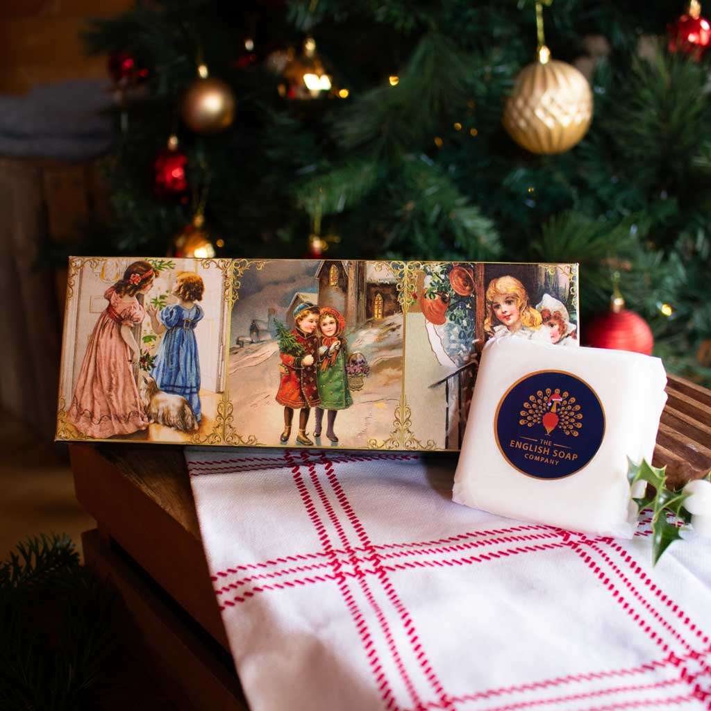 Victorian Christmas Triple Soap Gift Box