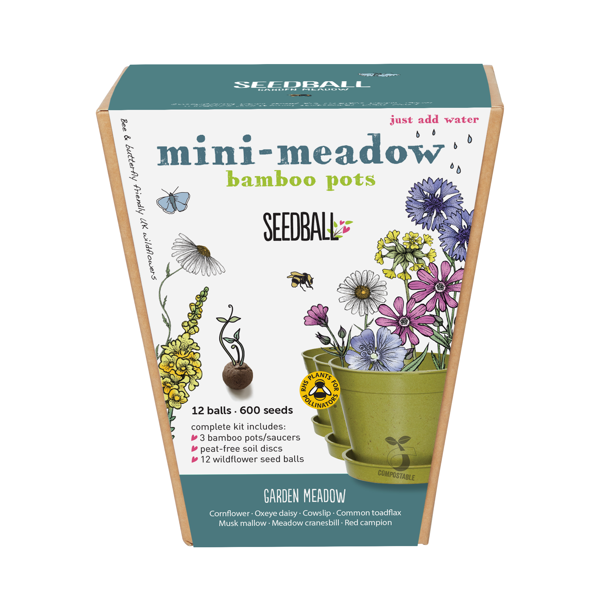Seedball Mini Meadow - Garden Meadow