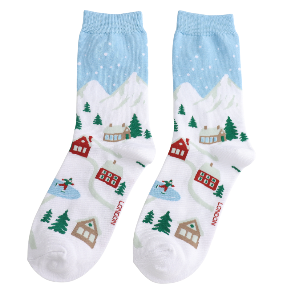 Miss Sparrow - Christmas Village - Blue