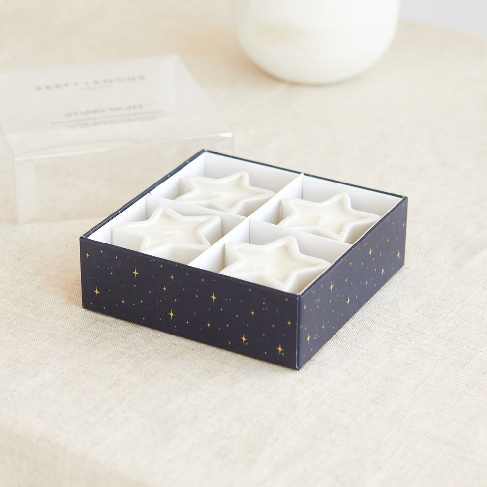 Star Tea Lights Box of 4 - Starry Night