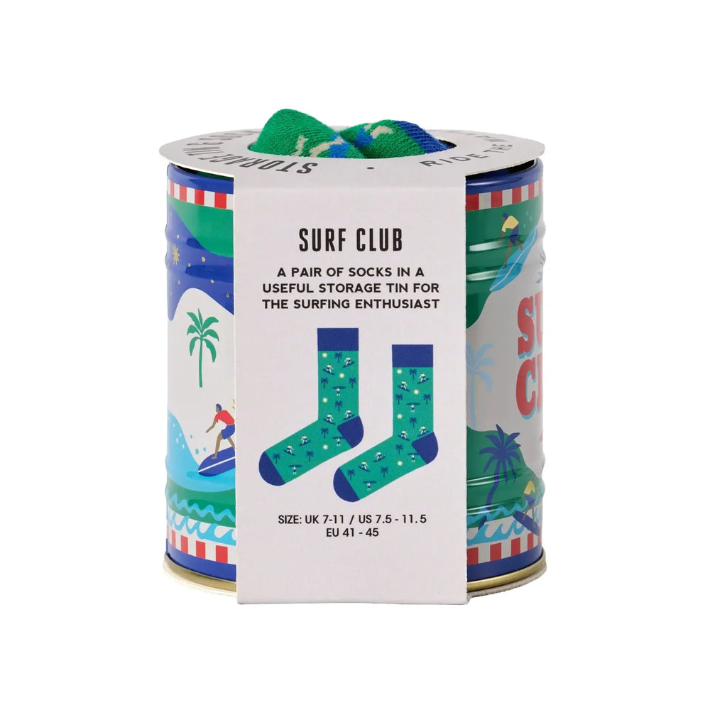 Surfing Socks in a Tin