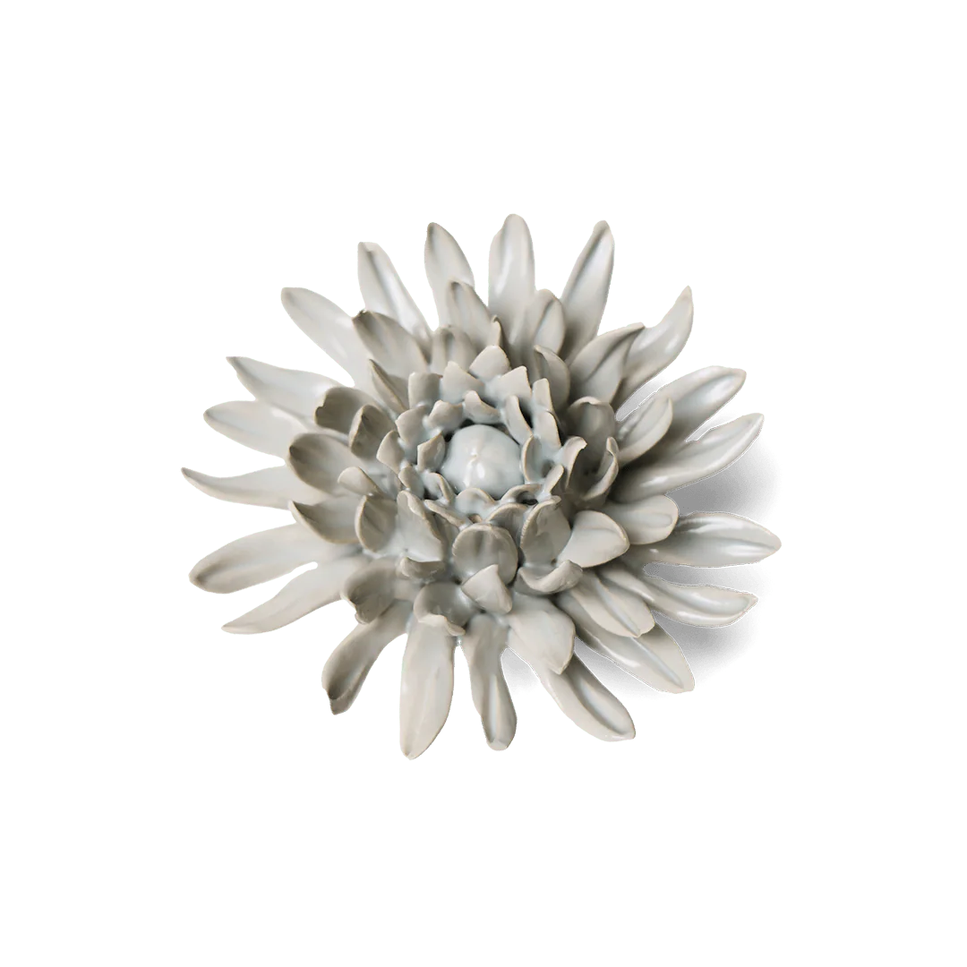 Ceramic Flower Wall Art Panache Green Spider Mum